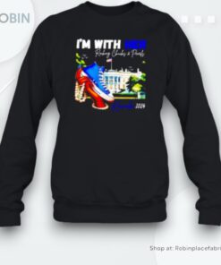 I’m With Her Kamala 2024 Rocking Chucks And Pearls White House Unisex Shirt