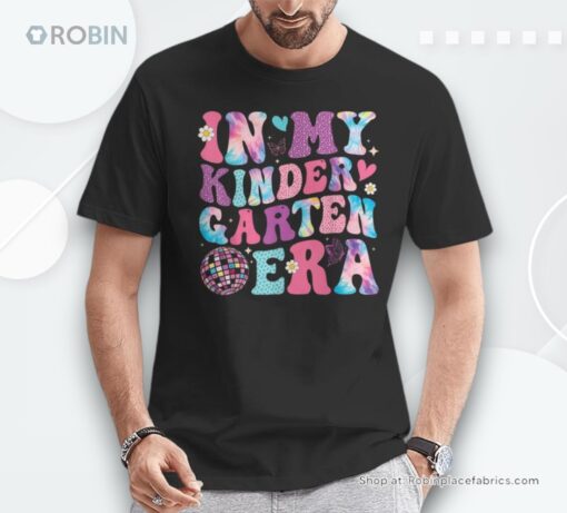 In My Kindergarten Era Back To School Groovy Girls Teacher Unisex Shirt