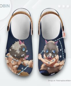 Inosuke Crocs Shoes Custom, Kimetsu no Yaiba Fan Gears