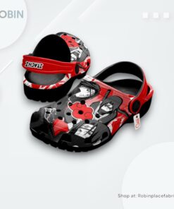 Itachi Uchiha Crocs Shoes Manga Style Personalized, Naruto Anime Merch