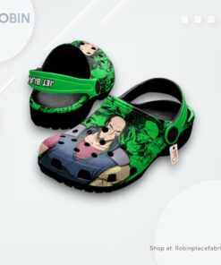Jet Black Crocs Shoes, Anime Gifts