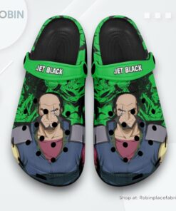 Jet Black Crocs Shoes, Anime Gifts
