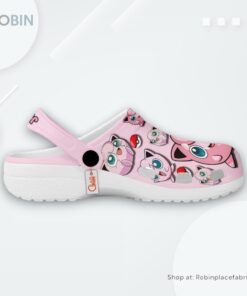 Jigglypuff Crocs Shoes Pattern Style, Pokemon Gear