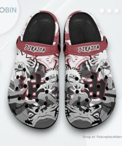 Jiraiya Crocs Shoes Manga Style Personalized, Jiraiya Footwear