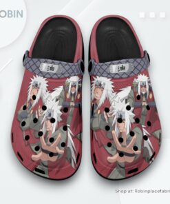 Jiraiya Crocs Shoes Pattern Style, Jiraiya Team Gifts
