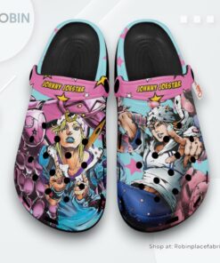 Johnny Joestar Crocs Shoes, Anime Gifts Johnny Joestar Crocs Shoes, Anime Gifts