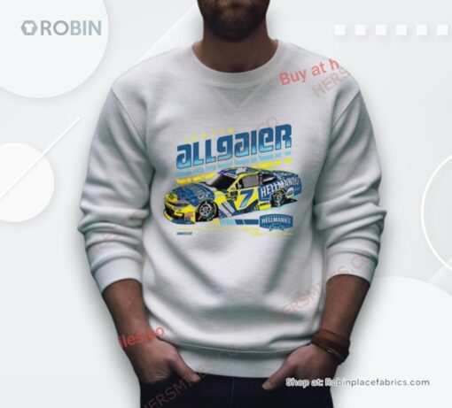 Justin Allgaier Jr Motorsports Official Team Apparel Hellmann’s Car Shirt