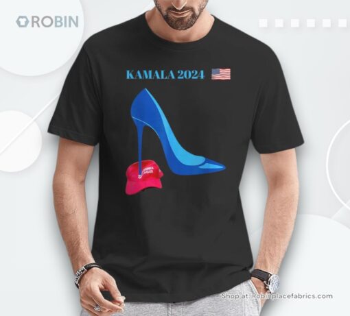 Kamala Harris For President 2024 High Heel Crushed Maga Hat Unisex Shirt