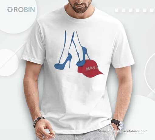Kamala Harris Heel Stepping On Maga Hat Anti Trump Unisex Shirt