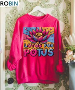 Kamala Harris Lotus For Pocus Shirt, Election 2024 Long Sleeve Hoodie