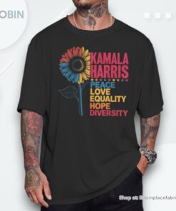 Kamala Harris Peace Love Equality Hope Diversity Unisex Shirt