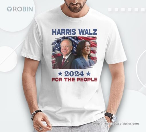 Kamala Harris Tim Walz Waltz 2024 For The People Unisex Shirt