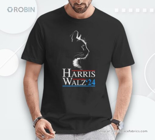 Kamala Harris Walz 2024 Harris Waltz Vp President Cat Ladies Unisex Shirt