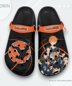 Karasuno Crocs Shoes, Anime Gifts Karasuno Crocs Shoes, Anime Gifts