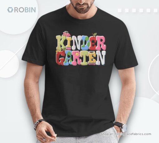 Kinder Garten Retro Back To School Back To School Teacher Unisex Shirt