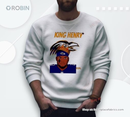 King Derrick Henry Baltimore Ravens Football 2024 Logo Shirt
