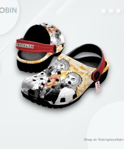 Kyojuro Rengoku Crocs Shoes Manga Style Personalized, Goku Merchandise Kyojuro Rengoku Crocs Shoes Manga Style Personalized, Goku Merchandise