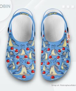 Lapras Crocs Shoes Pattern Style, Pokemon Gifts
