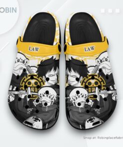 Law Crocs Shoes Manga Style Personalized Law Crocs Shoes Manga Style Personalized