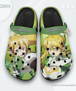 Leafa Crocs Shoes, Anime Gifts, Sword Art Online Team Gifts