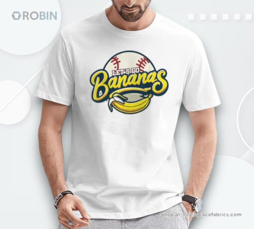 Lets Go Bananas Cute Banana Unisex Shirt