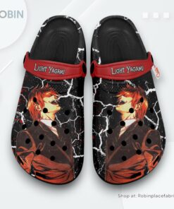 Light Yagami Crocs Shoes, Anime Gifts, Light Yagami Shoes