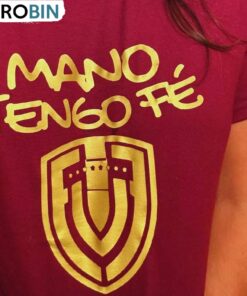 Limited Mano Tengo Fe Shirt, De La Vinotinto Camiseta Long Sleeve Tee Tops