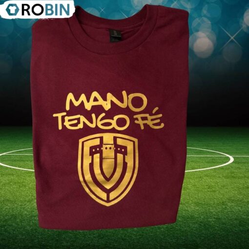 Limited Mano Tengo Fe Shirt, De La Vinotinto Camiseta Long Sleeve Tee Tops