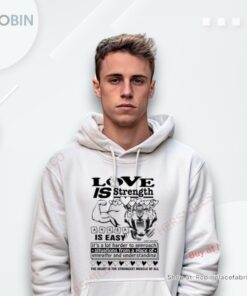Love Is Strength Anger Is Easy Shirt