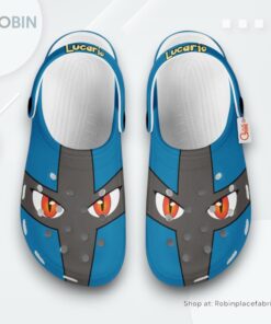 Lucario Crocs Shoes Custom Funny Style, Pokemon Merchandise