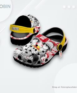 Luffy Clogs Personalized Shoes Anime Mixed Manga Style, Luffy Shoes