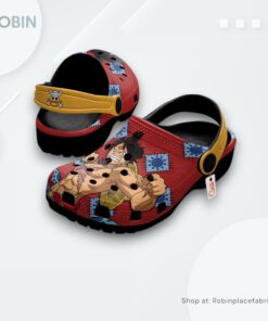 Luffy Wano Arc Crocs Shoes, Luffy Shoes