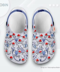 Lugia Crocs Shoes Pattern Style, Pokemon Fan Gears
