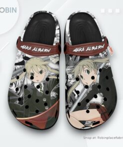 Maka Albarn Crocs Shoes, Anime Gifts Maka Albarn Crocs Shoes, Anime Gifts
