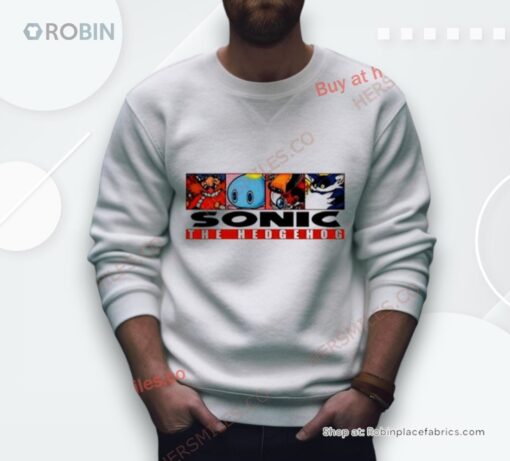 Mamono World Og Box Logo Sonic The Hedgehog Shirt