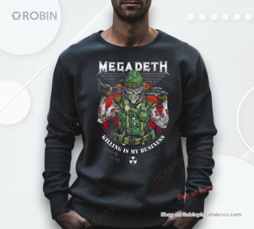 Megadeth Killing Is My Business Skeleton Shirt