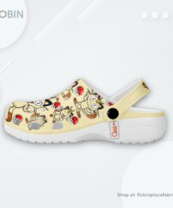 Meowth Crocs Shoes Pattern Style, Pokemon Gifts