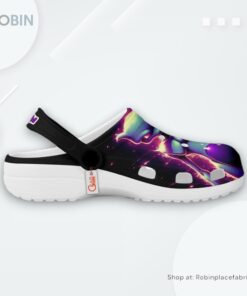 Mewtwo Crocs Shoes Custom Art Style, Pokemon Shoes