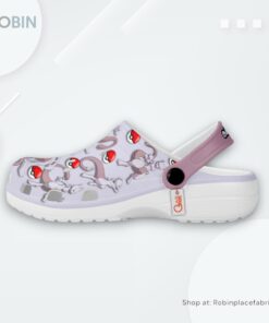 Mewtwo Crocs Shoes Pattern Style, Pokemon Gifts Mewtwo Crocs Shoes Pattern Style, Pokemon Gifts
