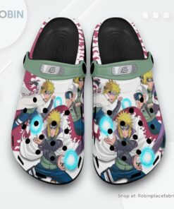 Minato Namikaze Crocs Shoes Pattern Style, Nami Gear