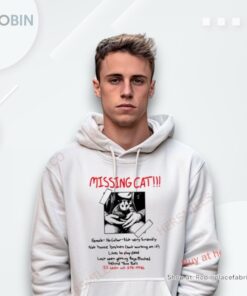 Missing Cat Poster Shirt