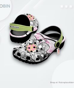 Mitsuri Kanroji Crocs Shoes Manga Style Personalized