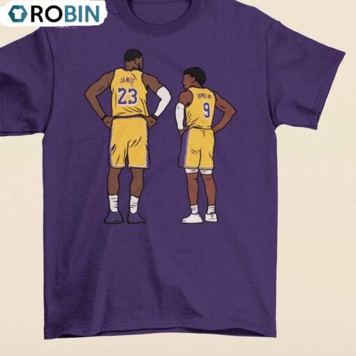 Bronny James Unisex Hoodie, LeBron And Bronny Shirt Short Sleeve