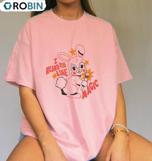 I Heard You Like Magic Shirt, Pink Rabbit Wand Unisex Shirt, Hoodie, Sweatshirt