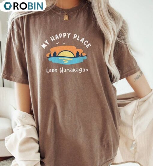 Lake Shirt , Vintage Sun Summer Ocean Short Sleeve Long Sleeve