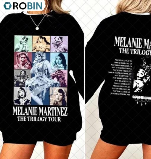 Melanie Martinez Shirt, The Trilogy Tour 2024 Short Sleeve Crewneck