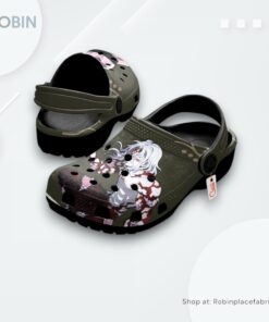 Muzan Kibutsuji Crocs Shoes Custom, Demon Slayer Anime Merch