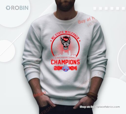 Nc State Wolfpack Acc Men’s Basketball Tournament Champions 2024 Shirt