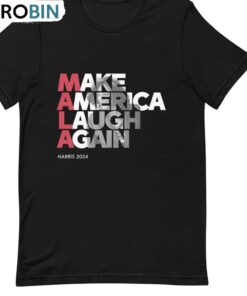 Neutral Make America Laugh Again 2024 Shirt, Trendy Long Sleeve Crewneck