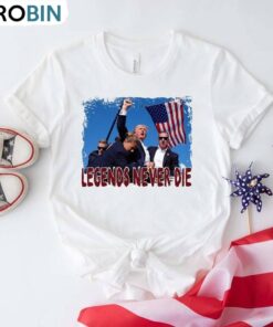 New Rare Legends Never Die Shirt, Donald Trump Survived Crewneck Sweater